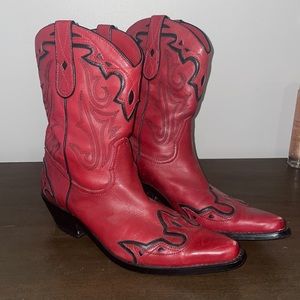 Coldwater Creek Red Cowboy Boots
